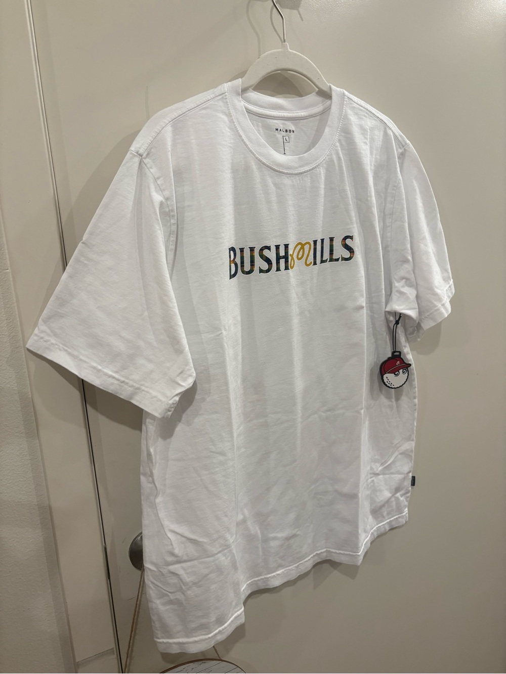 Malbon Bushmills White Logo Men's Polo-Style Tee